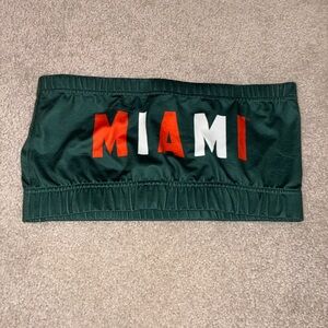 ZooZatZ University of Miami Hurricanes Tube Top Womens Size Medium